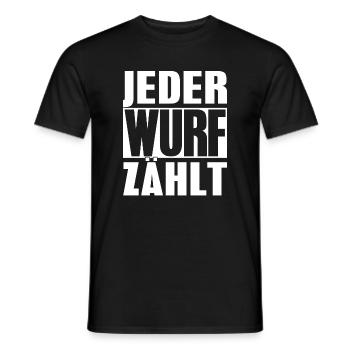 Boule Spruch Kugeln für Bouler Boccia Spiel - Männer T-Shirt - Schwarz - Vorne - AI Model Male 178 light (178cm)