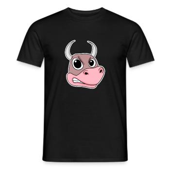 wütender Bulle - Männer T-Shirt - Schwarz - Vorne - AI Model Male 178 light (178cm)