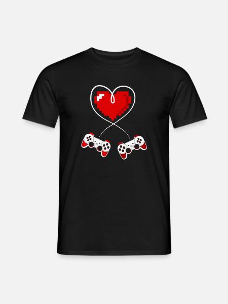 video games, gamer, game console - Men's T-Shirt - black