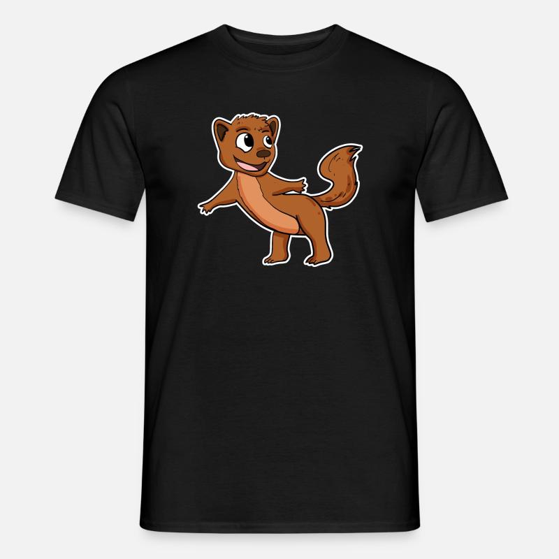 Weasel marten - Men’s T-shirt - black