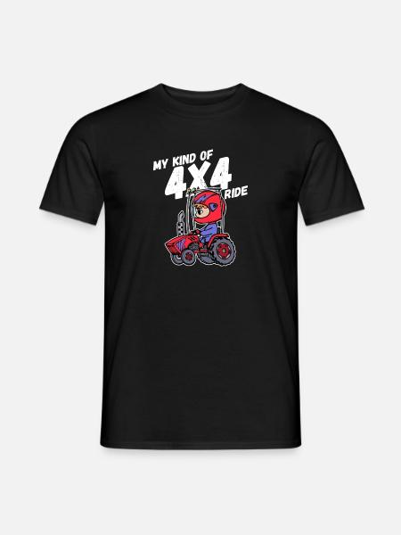 Traktor Jungbauer Landleben Statement Fahrzeug - Männer T-Shirt - Schwarz