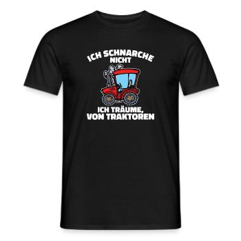 Biobauer Kraftfahrzeug Schlepper Traktor Statement - Männer T-Shirt - Schwarz - Vorne - AI Model Male 178 light (178cm)