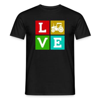 Tractor Country Life Saying Agriculteur de véhicules utilitaires - T-shirt homme - noir - Devant - AI Model Male 178 light (178cm)