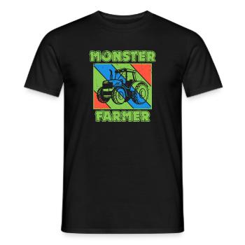 Tracteur de déclaration de véhicule agricole - T-shirt homme - noir - Devant - AI Model Male 178 light (178cm)