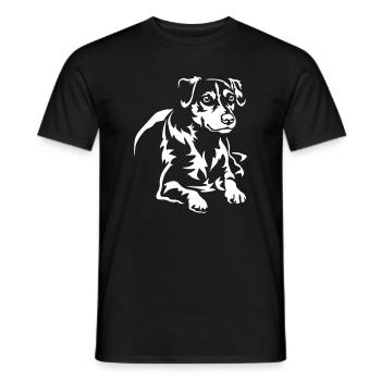 Dansk Svensk Gaardhond « Édition Noire » - T-shirt homme - noir - Devant - AI Model Male 178 light (178cm)