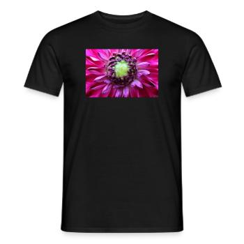 Pink Flower Blossom Colorful Pink Poster - Men's T-Shirt - black - Front - AI Model Male 178 light (178cm)