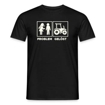 Landwirtschaft Traktor Feld Landleben Statement - Männer T-Shirt - Schwarz - Vorne - AI Model Male 178 light (178cm)