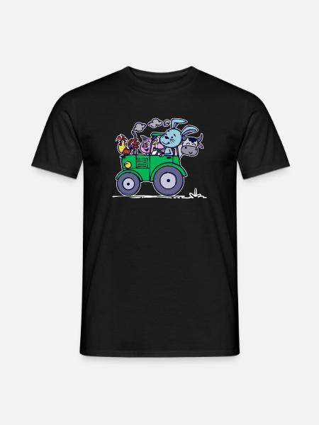 Agricultural Machinery Statement Farming Farm Tractor - Men's T-Shirt - black