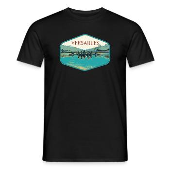 Palace of Versailles, the chariot of Apollo, France - Men's T-Shirt - black - Front - AI Model Male 178 light (178cm)