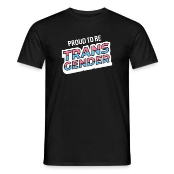 Pride Month - Stolz darauf, Transgender zu sein - Männer T-Shirt - Schwarz - Vorne - AI Model Male 178 light (178cm)