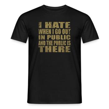 Citation sympa - T-shirt homme - noir - Devant - AI Model Male 178 light (178cm)