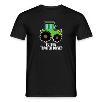 Vehicle Agricultural Machinery Statement Tractor Builder - Men's T-Shirt - black - Front - AI Model Male 178 light (178cm)