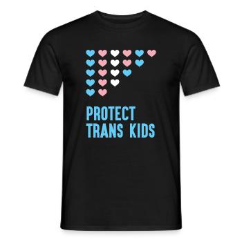LGBT Pride Month - Protect Trans Kids - Men's T-Shirt - black - Front - AI Model Male 178 light (178cm)