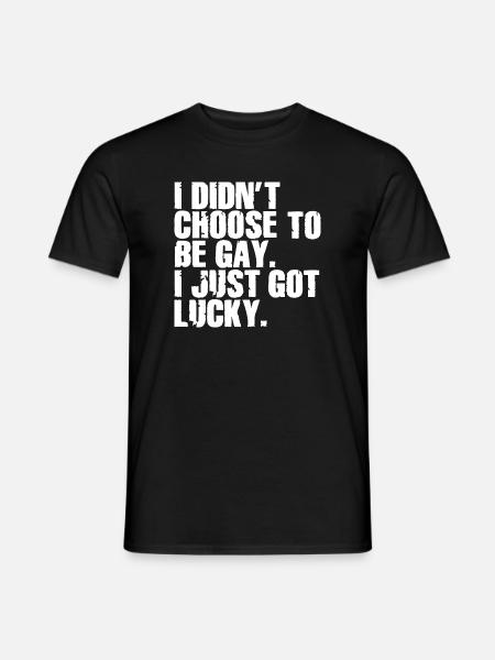 Gay Humor Gay Saying Funny Rainbow Flag - Men's T-Shirt - black