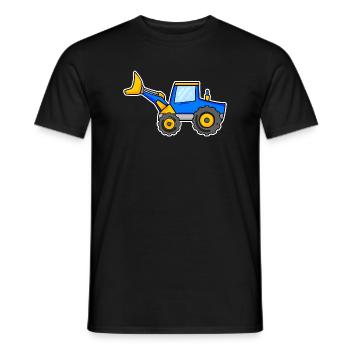 Bagger - Männer T-Shirt - Schwarz - Vorne - AI Model Male 178 light (178cm)