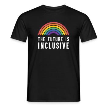 Pride Month LGBT - Die Zukunft ist inklusiv - Männer T-Shirt - Schwarz - Vorne - AI Model Male 178 light (178cm)