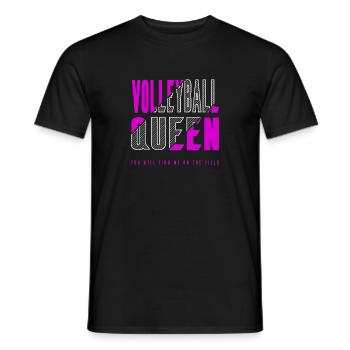 Volleyball Queen - Men's T-Shirt - black - Front - AI Model Male 178 light (178cm)