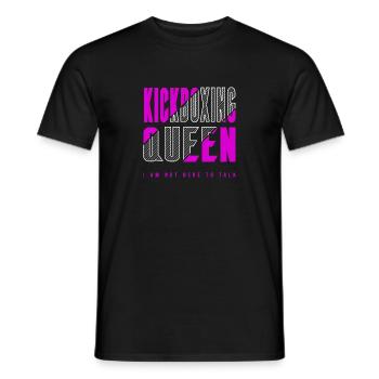 Kickboxing Queen - Men's T-Shirt - black - Front - AI Model Male 178 light (178cm)