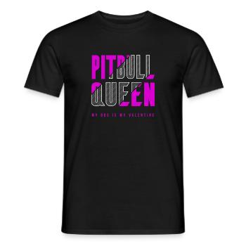 Pitbull Königin - Männer T-Shirt - Schwarz - Vorne - AI Model Male 178 light (178cm)