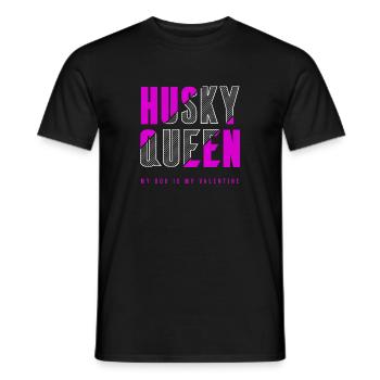 Husky Queen - Men's T-Shirt - black - Front - AI Model Male 178 light (178cm)