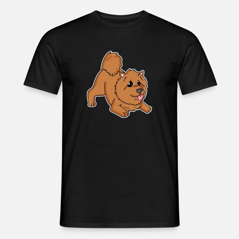 Chow Chow Hunderasse Hund Hunde - Männer T-Shirt - Schwarz