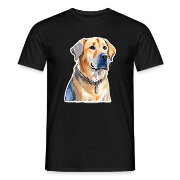 Labrador - Men's T-Shirt - black - Front - AI Model Male 178 light (178cm)