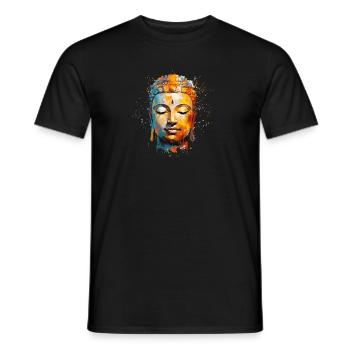 Buddha Design - Männer T-Shirt - Schwarz - Vorne - AI Model Male 178 light (178cm)