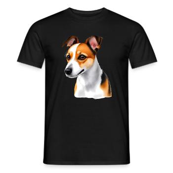 Jack Russell - Men's T-Shirt - black - Front - AI Model Male 178 light (178cm)