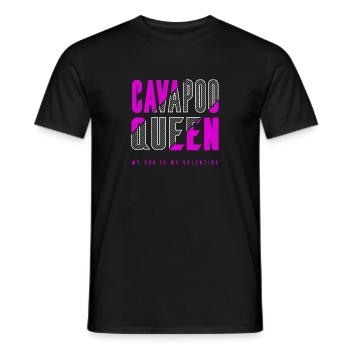 Cavapoo Queen - Men's T-Shirt - black - Front - AI Model Male 178 light (178cm)