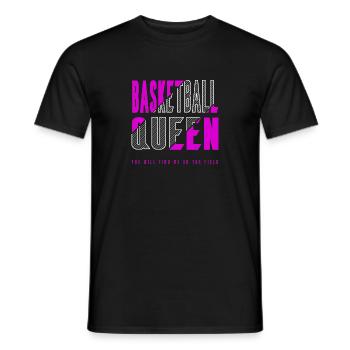 Basketball Königin - Männer T-Shirt - Schwarz - Vorne - AI Model Male 178 light (178cm)