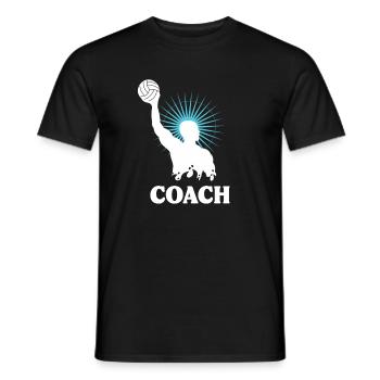 Wasserball Coach Wasser Polo - Männer T-Shirt - Schwarz - Vorne - AI Model Male 178 light (178cm)