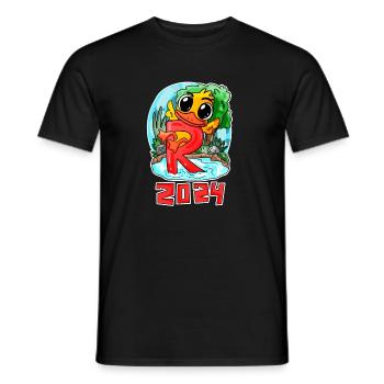 Rente 2024 Ruhestand Renteneintritt Rentner - Männer T-Shirt - Schwarz - Vorne - AI Model Male 178 light (178cm)