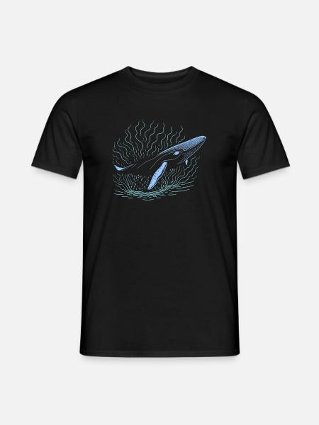 Big whale - Men's T-Shirt - black