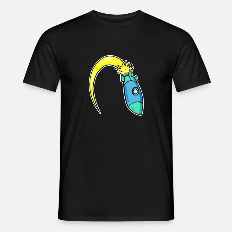 Fusée - T-shirt homme - noir