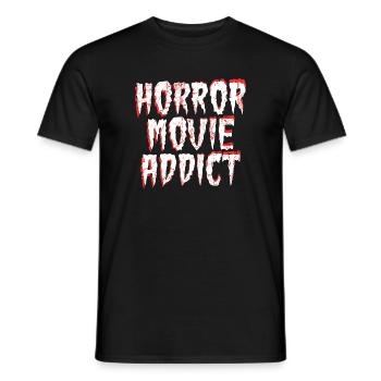 Cineaste Binge Watching Theater Movies Statement - Men's T-Shirt - black - Front - AI Model Male 178 light (178cm)