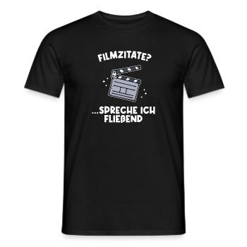 Movies Filme Filmabend Fernsehabend Kino Statement - Männer T-Shirt - Schwarz - Vorne - AI Model Male 178 light (178cm)