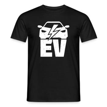 EV - Electric Vehicle für Elektro Auto Fans - Männer T-Shirt - Schwarz - Vorne - AI Model Male 178 light (178cm)