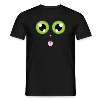 La langue au chat - T-shirt homme - noir - Devant - AI Model Male 178 light (178cm)