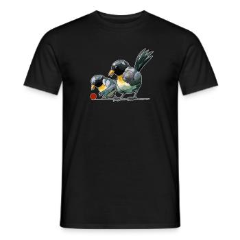 Boules de boules de boules pour pétanque - T-shirt homme - noir - Devant - AI Model Male 178 light (178cm)