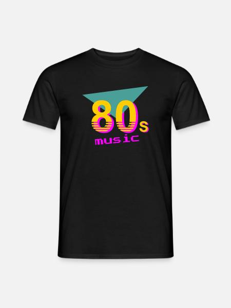 80s Music - Men's T-Shirt - black