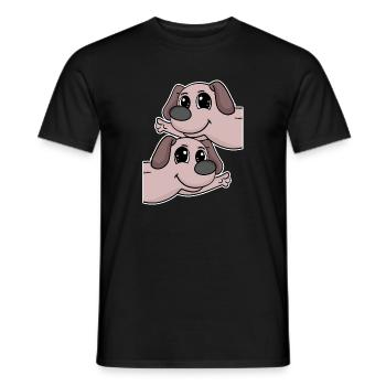Hund hunde - Männer T-Shirt - Schwarz - Vorne - AI Model Male 178 light (178cm)