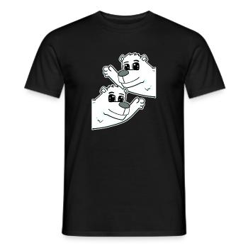 Ours polaire Ours polaire - T-shirt homme - noir - Devant - AI Model Male 178 light (178cm)