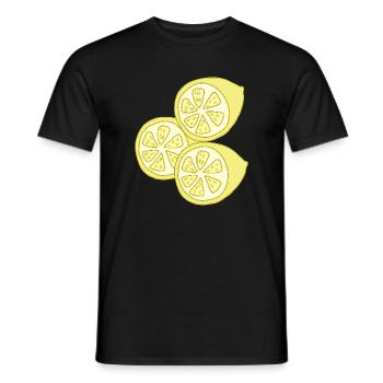 lemons - Men's T-Shirt - black - Front - AI Model Male 178 light (178cm)