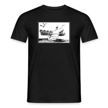 Epave d'avion - T-shirt homme - noir - Devant - AI Model Male 178 light (178cm)
