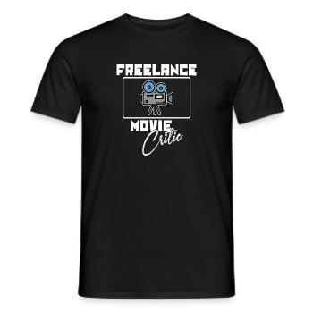 Cineaste Camera Movies Déclaration Cinéma Night Movies - T-shirt homme - noir - Devant - AI Model Male 178 light (178cm)