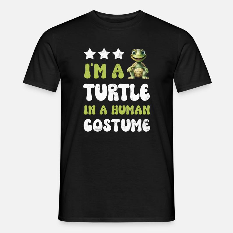 Schildkröte Schildkröten - Männer T-Shirt - Schwarz