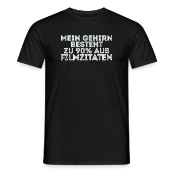 Movies Statement Streaming Kino Filme Kinoabend - Männer T-Shirt - Schwarz - Vorne - AI Model Male 178 light (178cm)