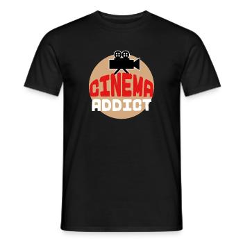 Cinématographie, Déclaration, Films, Théâtre, Série de soirées cinéma - T-shirt homme - noir - Devant - AI Model Male 178 light (178cm)