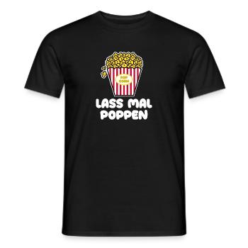 Films Déclaration Films Soirée cinéma Soirée cinéma Popcorn - T-shirt homme - noir - Devant - AI Model Male 178 light (178cm)