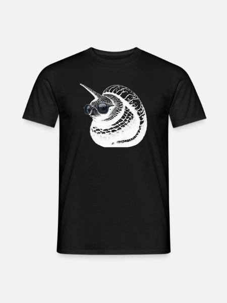 Coole EinhornSchnecke - Männer T-Shirt - Schwarz